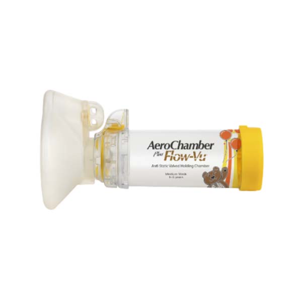 Komora za doziranje inhalacionog leka sa srednjom maskom AeroChamber 